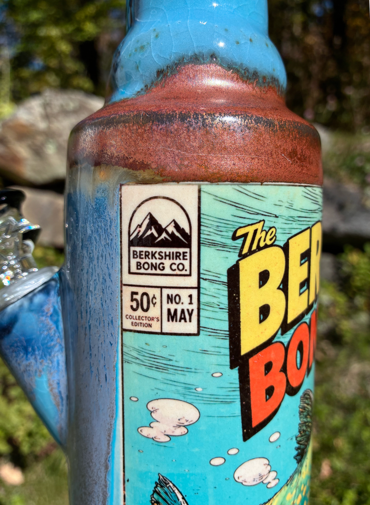 The Berkshires Rainbow Trout Handmade Ceramic Bong