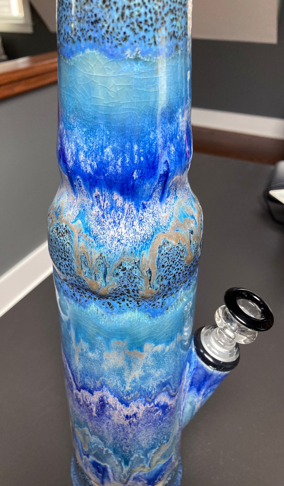 Ceramic Bong - Waterfall - One of a Kind!