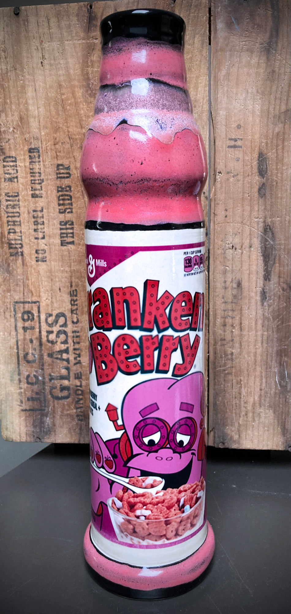 Ceramic Bong - "POP Art - Frankenberry"
