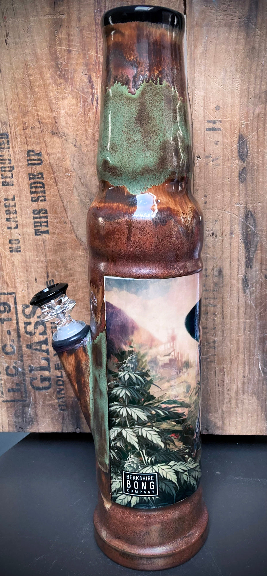 Ceramic Bong - "Outlaws & Free Spirits - Outdoor Grow"