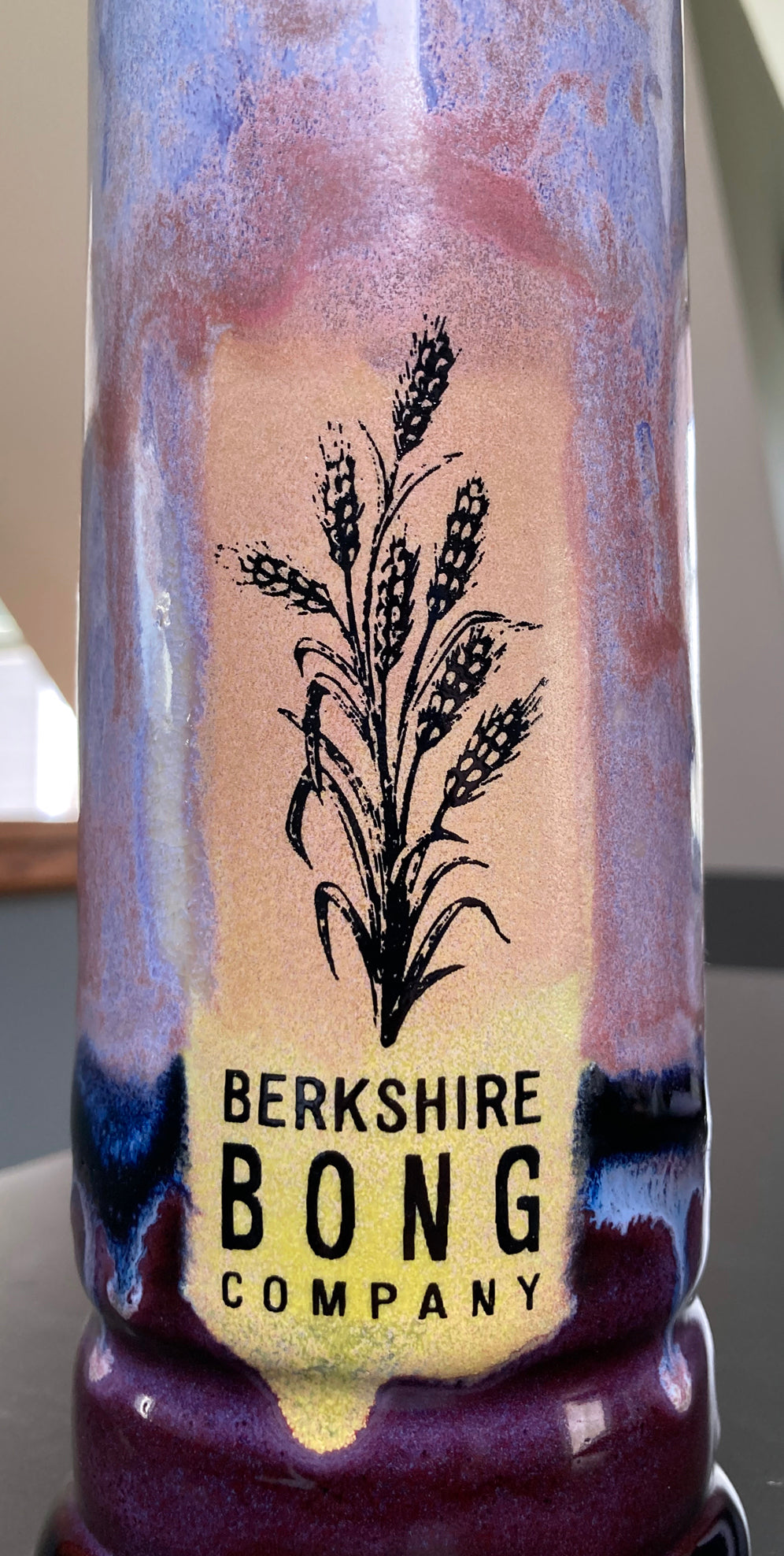 Ceramic Bong - Purple Sunrise Wheat