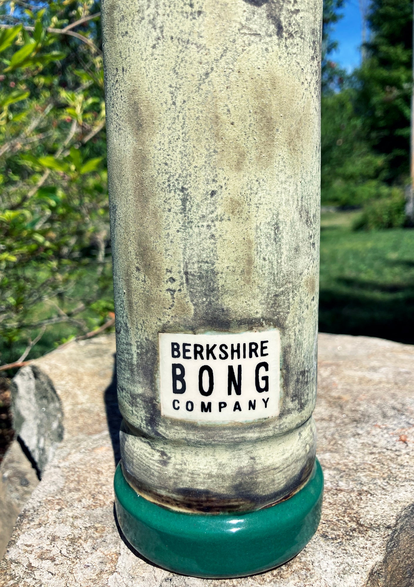 Stoneware Ceramic Bong - Deep Woods Stone