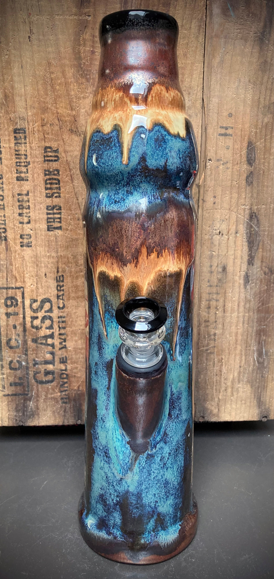 Ceramic Bong - "Outlaws & Free Spirits - 21st Century Hippie"